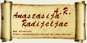 Anastasija Radijeljac vizit kartica